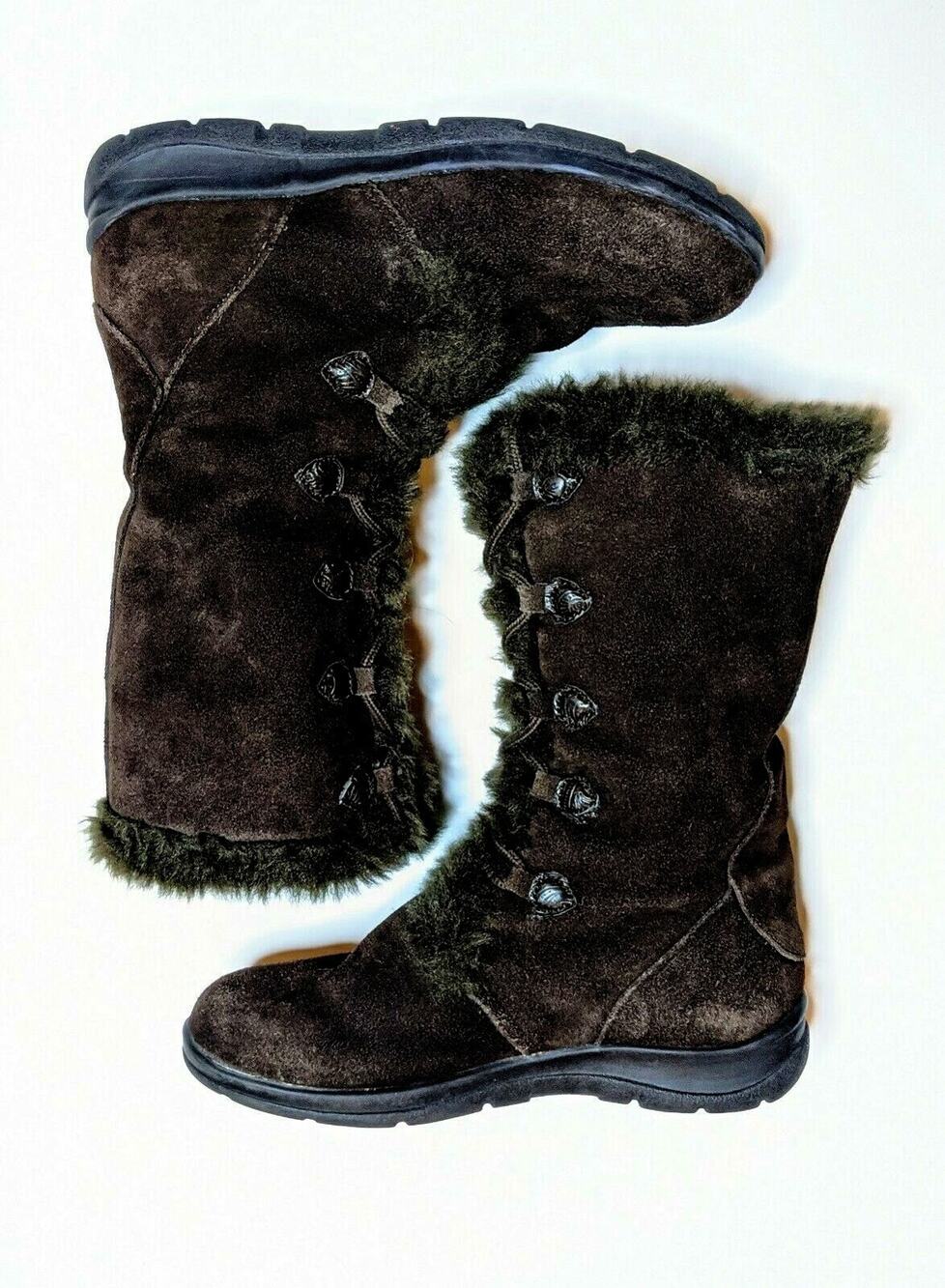 White Mountain faux fur lined mid calf snow boots Women’s Size US 6 M